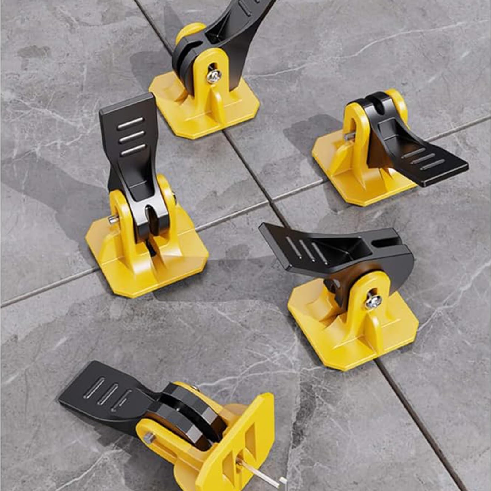 100 Pcs Kit Sistema di Livellamento per Piastrelle 2 mm Riutilizzabili livellatrice per piastrelle, Pavimenti e Pareti