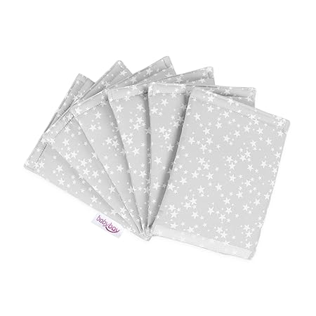 babybay Nestchen Ultrafresh Piqué passend für Modell Original, perlgrau Sterne weiß babybay Nestchen Ultrafresh Piqué passend für Modell Original, perlgrau Sterne weiß