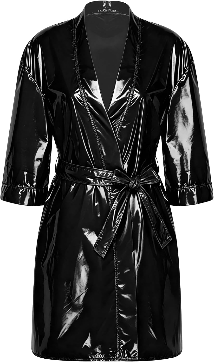 Sholeno Women Plastic Dress Nighties Babydoll Lingerie Pajamas
