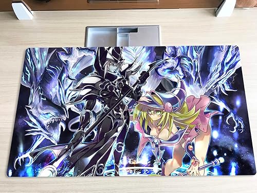 Miniatura 6 de Alfombra de juego Mlikemat Exodia VS 3 Gods Duel TCG CCG Juego de cartas coleccionables sin zonas + bolsa gratis (ZD039-184-K-No Zones)