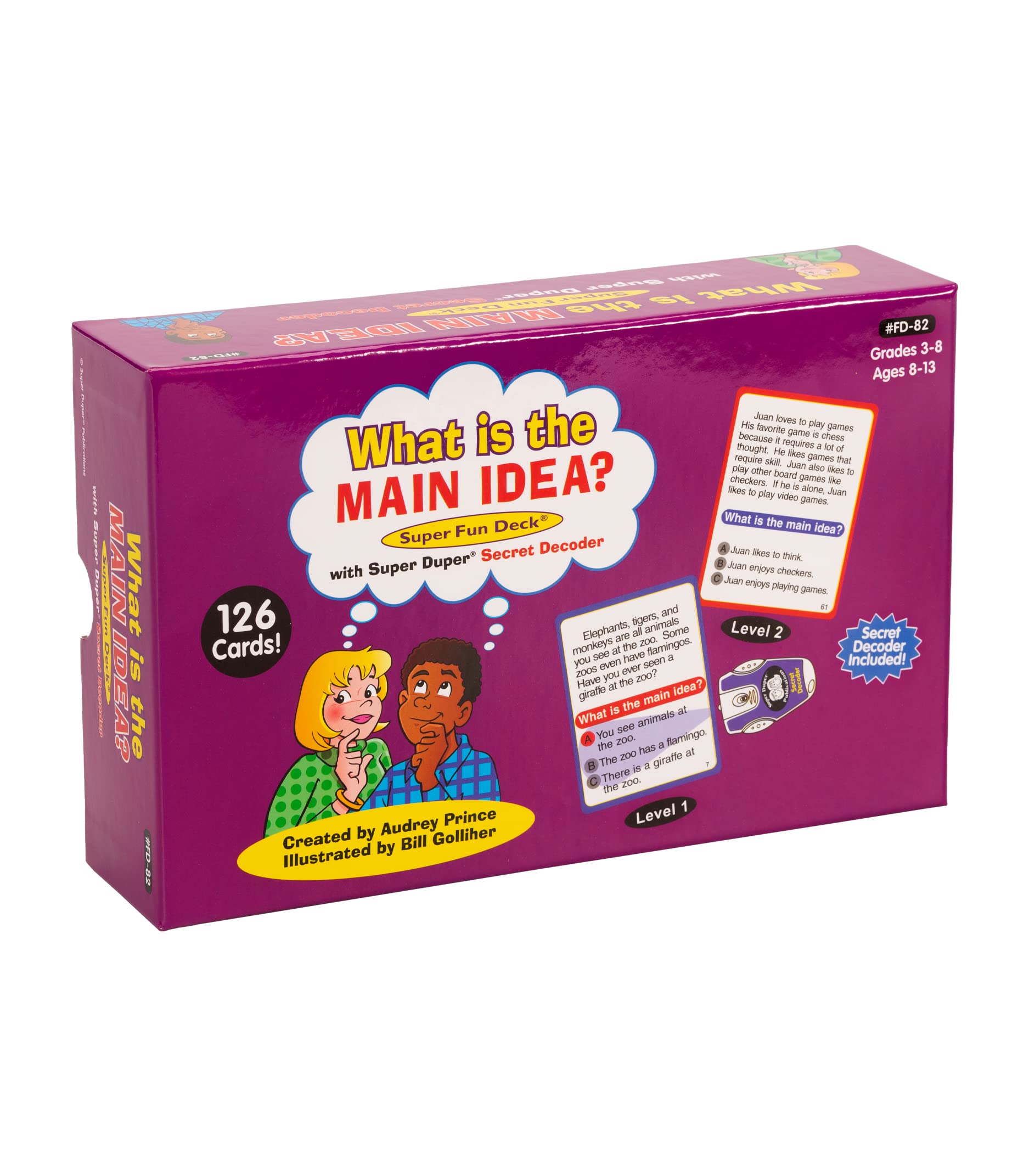 Amazon.com: Super Duper Publications | What's is The Main Idea Secret  Decoder Fun Deck | Reading Comprehension Skills Flash Cards | Educational  Learning Materials for Children : Toys & Games