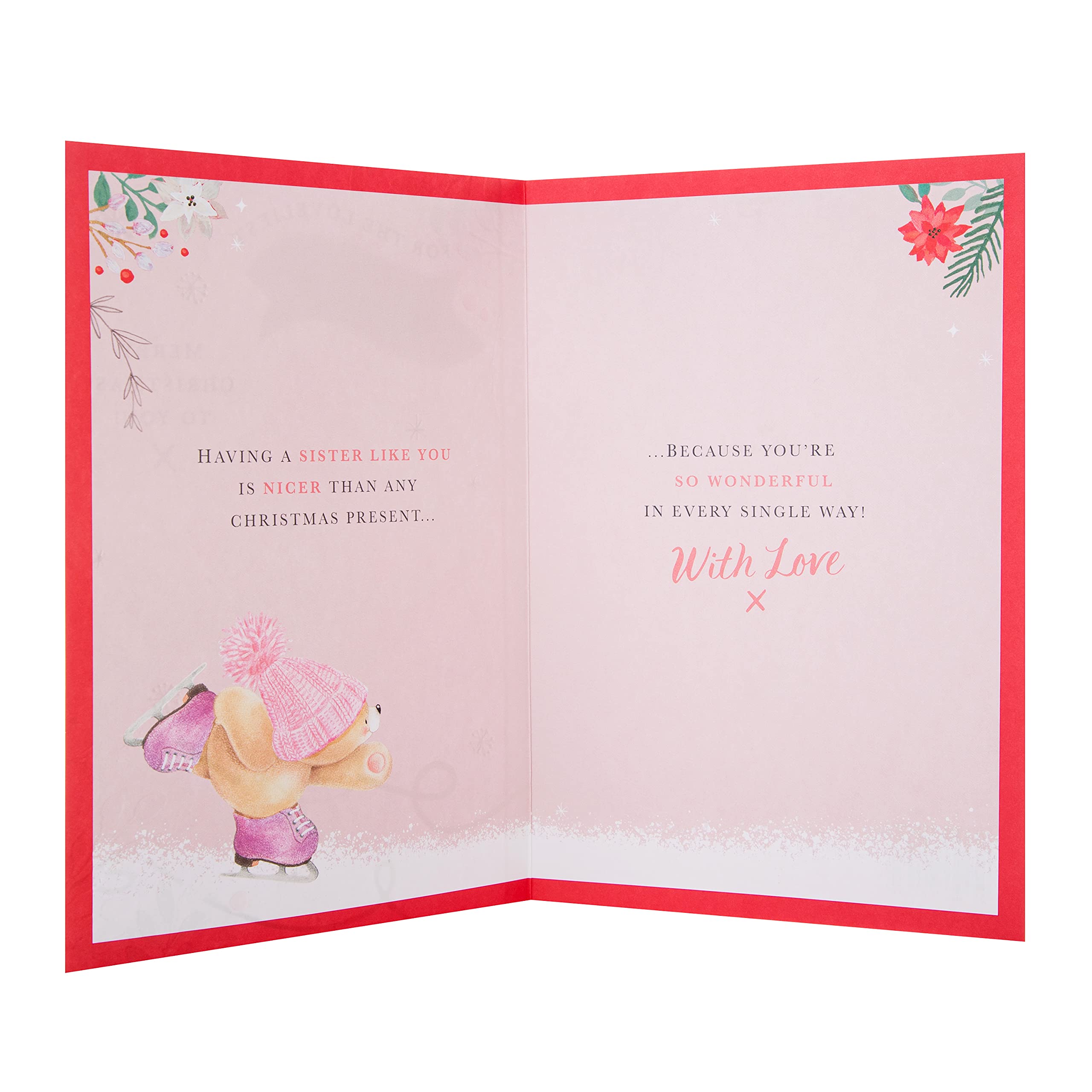 Hallmark Weihnachtskarte Für Schwester – Mit Abtrennbarem Erinnerungsstück, Festlich & Persönlich
