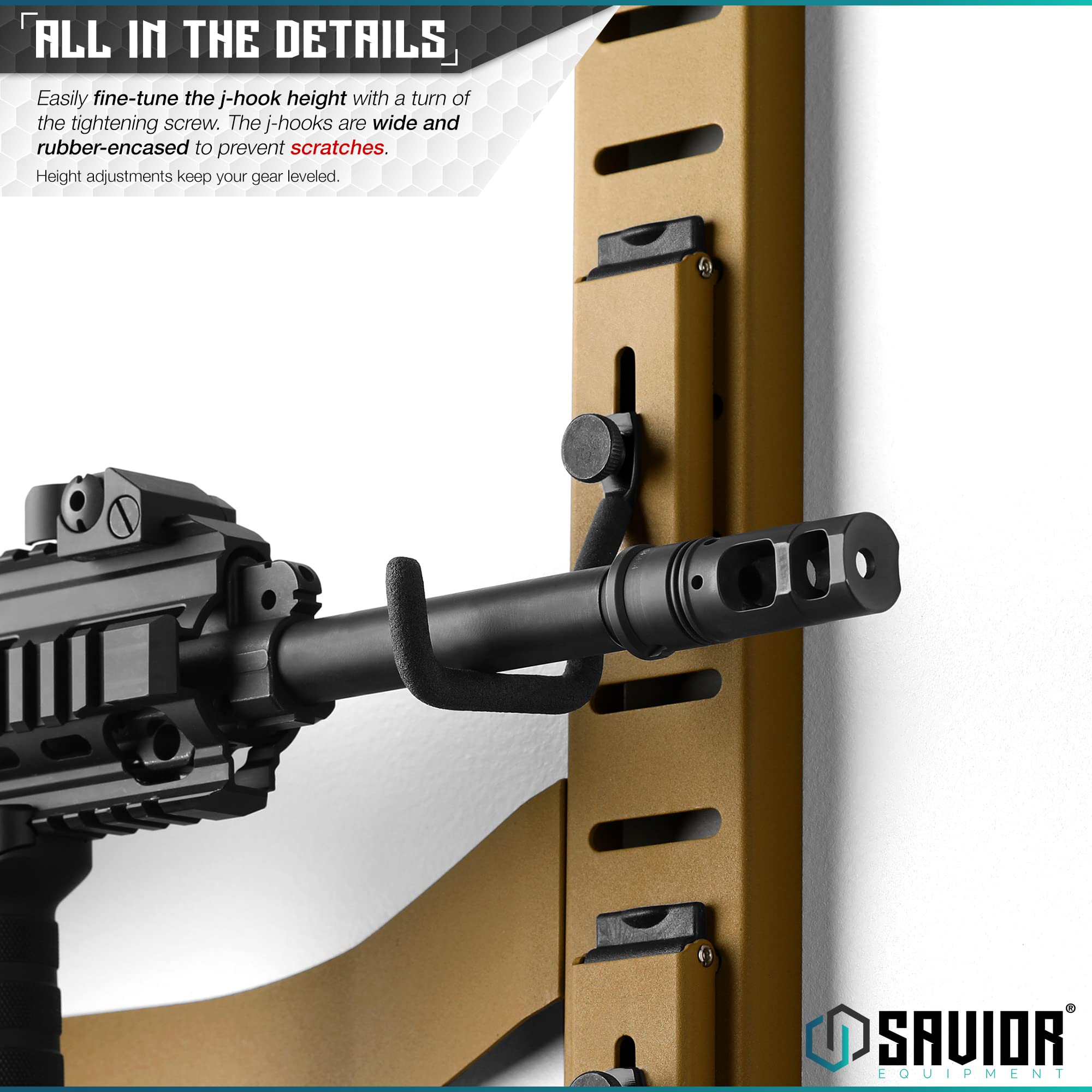 Savior Rifle Rack Snapklik.com : Savior Equipment Horizontal Steel Wall Mount Firearm ...
