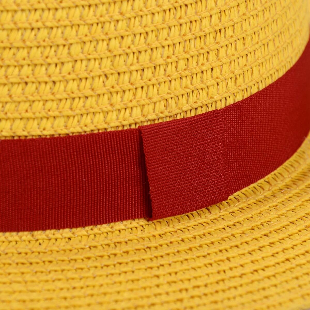 Straw Hat Performance Animation Cosplay Accessories Hat Summer Sun Hat Yellow