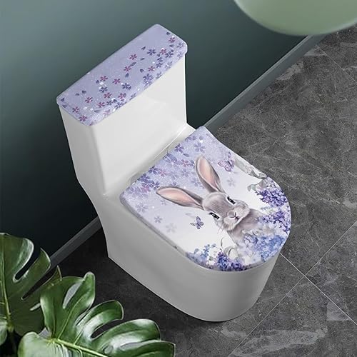 Vista 124 de Fundas antideslizantes para tapa de inodoro y tanque del Día de San Patricio, fundas elásticas para tapa de inodoro, accesorios de decoración de St.