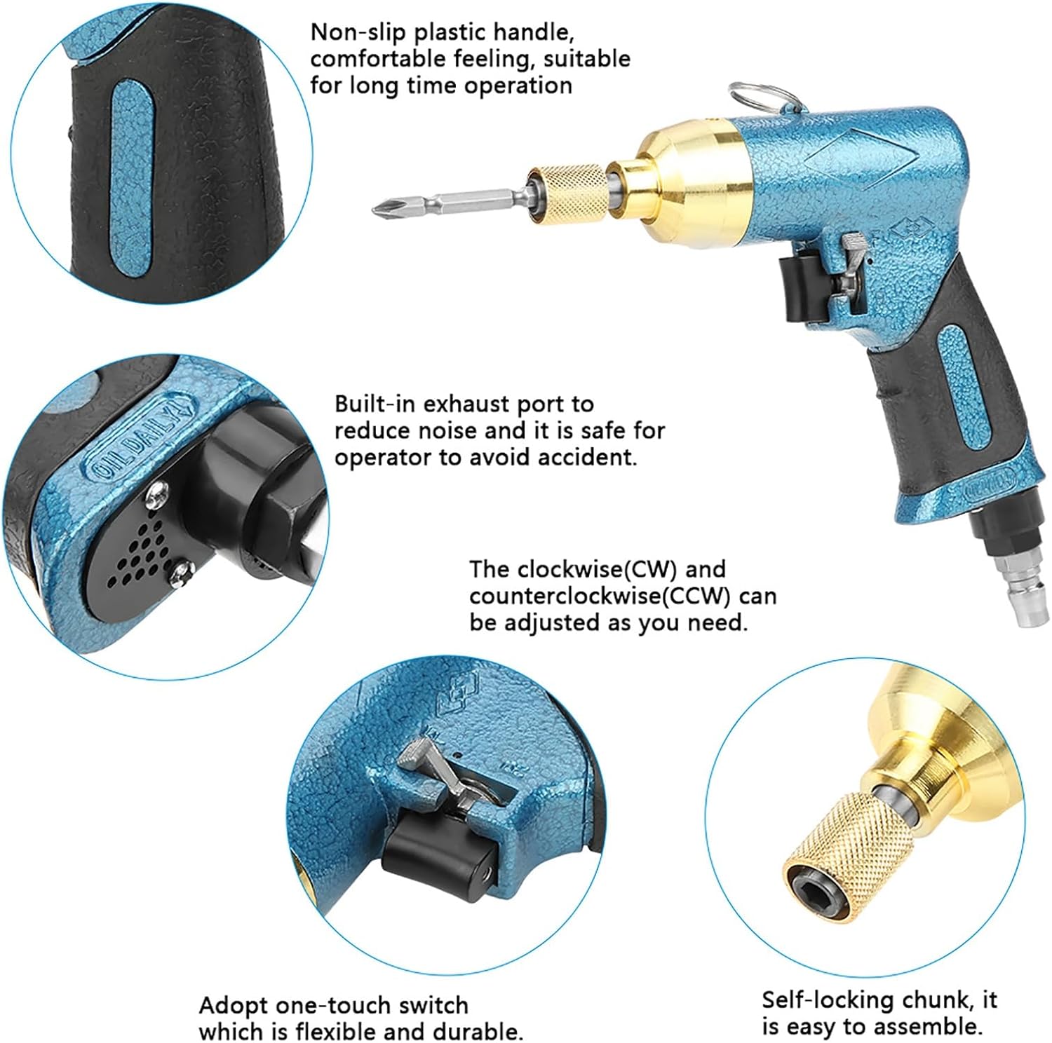 Power Screwdrivers Screw Pneumatic Screw Tools for Mechanics Pneumatic Screws Screws KP 805P