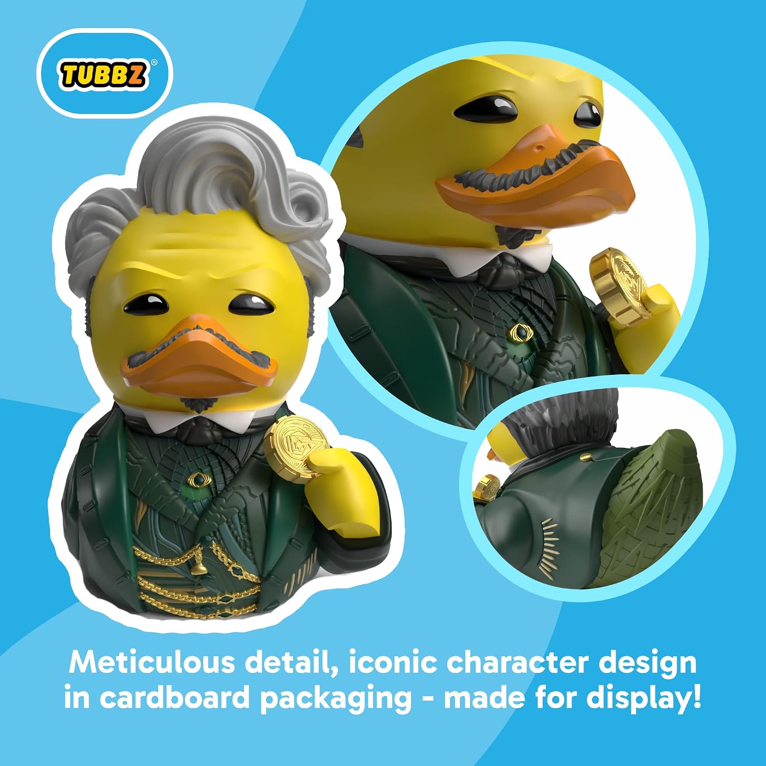 TUBBZ: Wicked - Wizard of Oz Emerald City Rubber Duck Collectible Toy 3.5" image 2