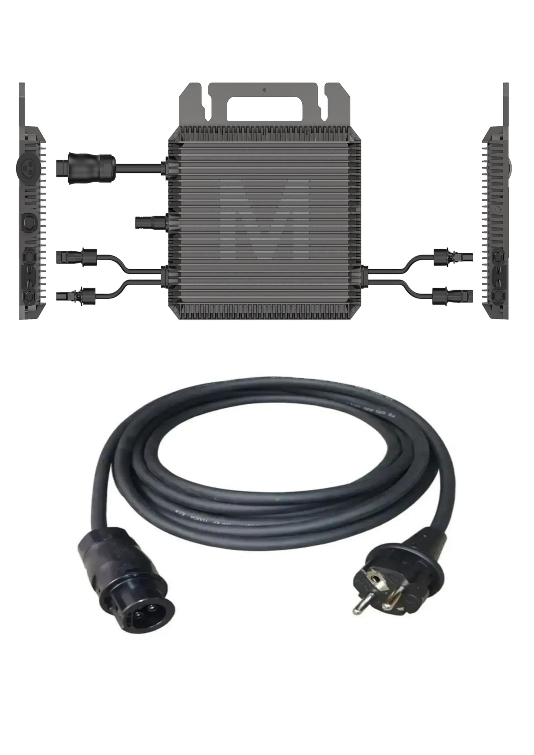 M2-800 W Mikro-Wechselrichter Balkonkraftwerk – IP67, Plug & Play, 2 MPPT, Bluetooth/WLAN, inkl. 5m Kabel