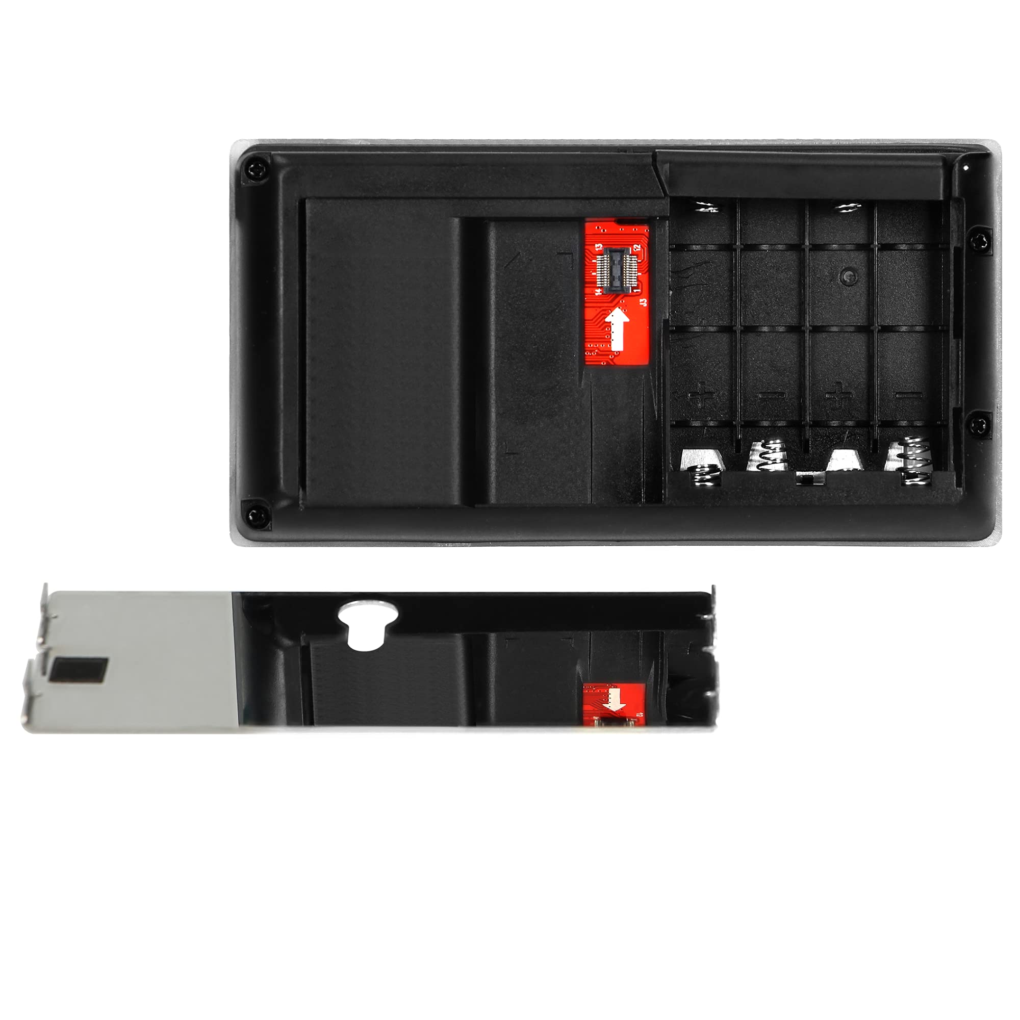 Virone DV-1 Judas De Porte Camera Surveillance Grand Angle de Vue LCD 3,5" à Piles Argent