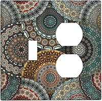 Vista 252 de Placa de pared de tortugas marinas, hierba oceánica, medusas, peces y algas marinas, placa de pared de doble palanca, cubierta de interruptor de luz