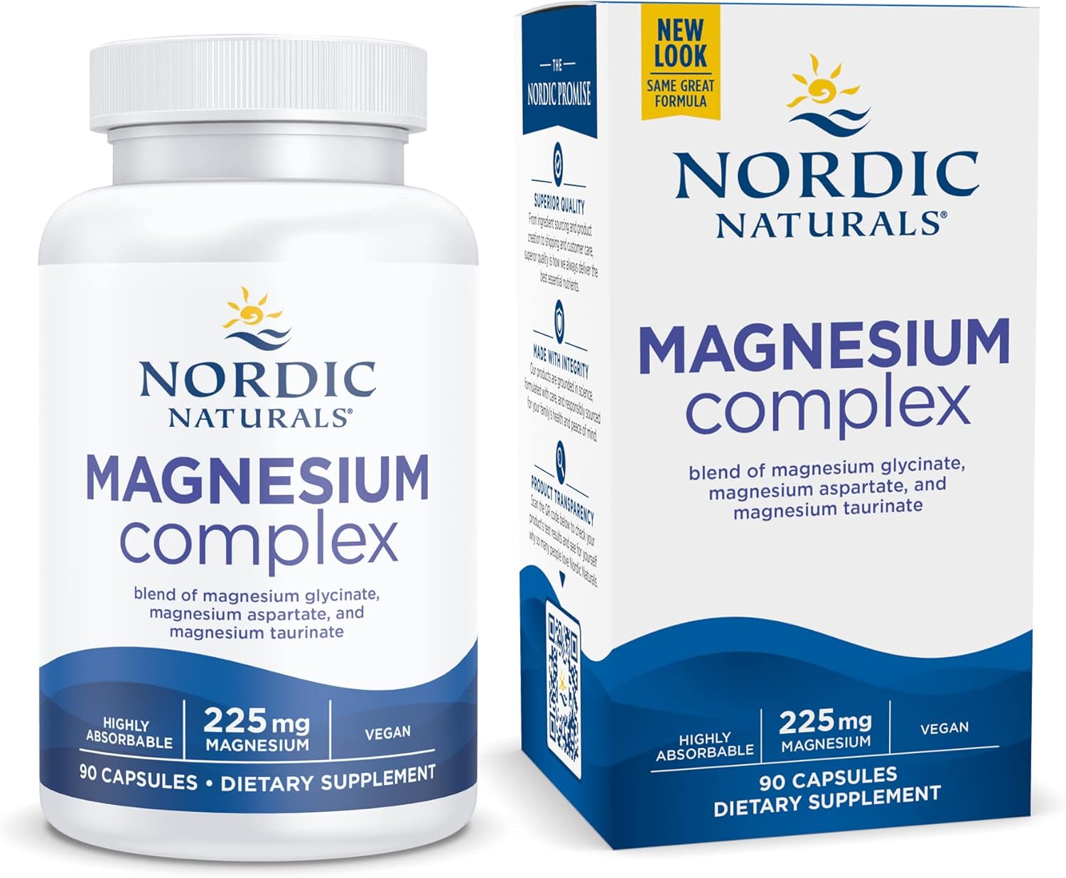 Nordic Naturals Magnesium Complex 90 Capsules 225 mg Magnesium Brain & Heart