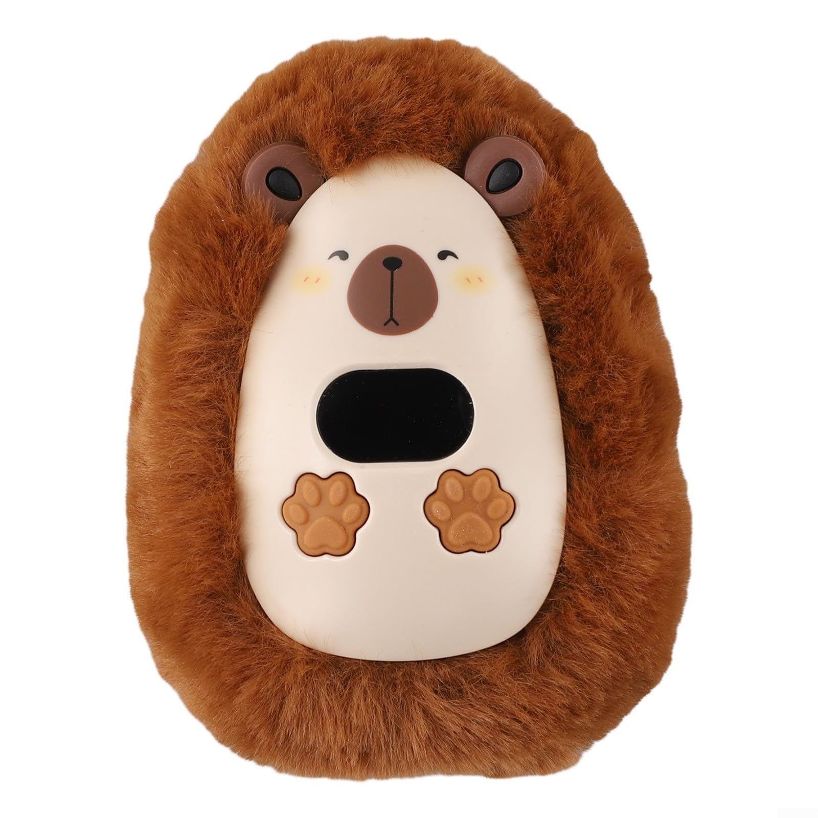 Rechargeable Hand Warmer Electric Pocket Heater Fast Heating for Hiking Skiing Camping Golf Hunting 7.5x5.5cm(Brown)