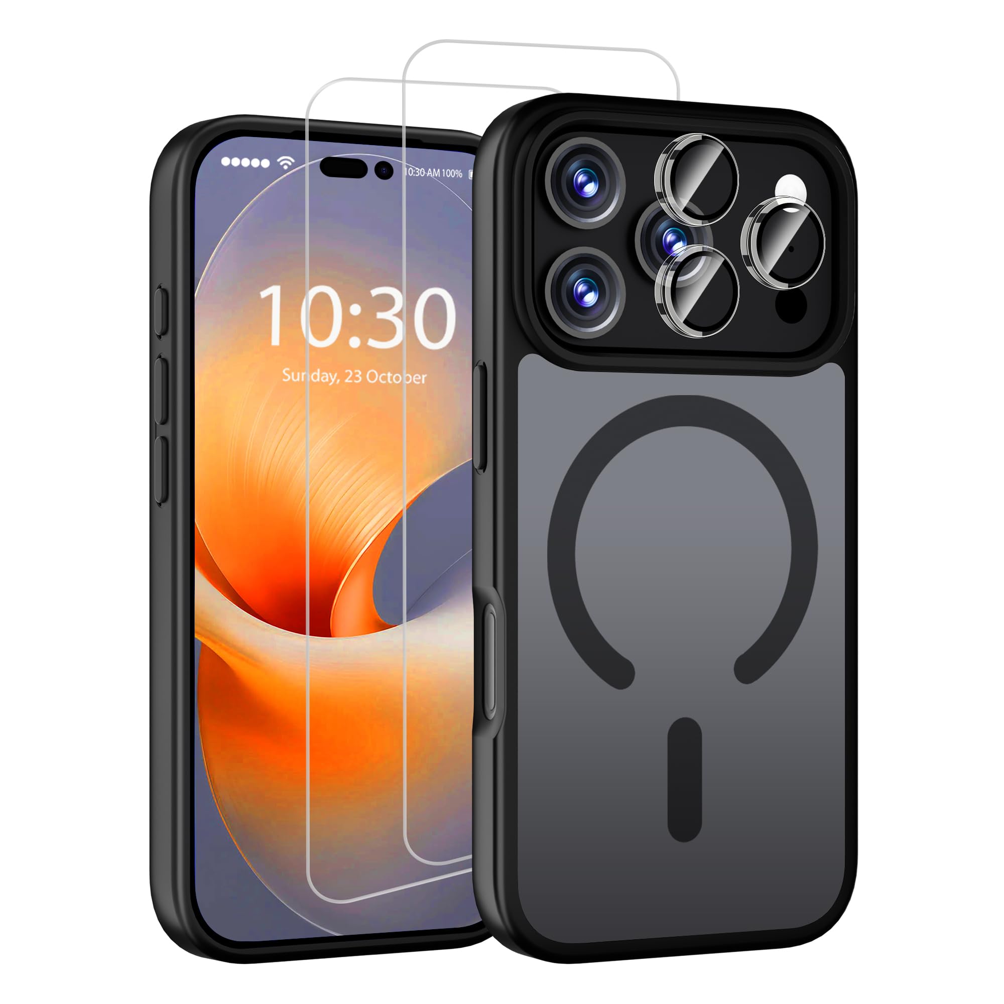 QHOHQ Case For Phone 17 Pro With 2 Pieces Tempered Glass And - View #2