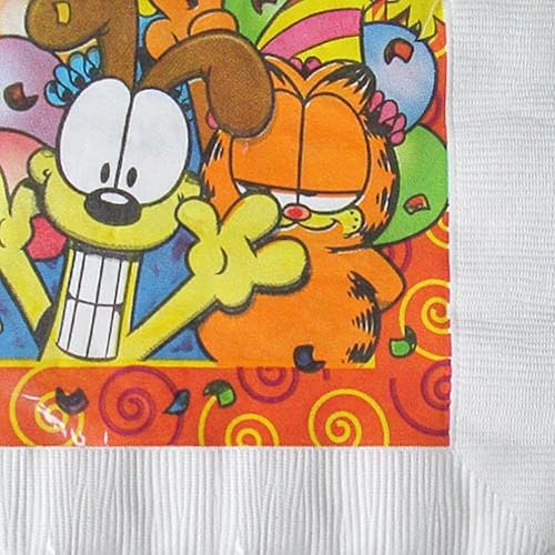 Garfield & Odie - Servilletas pequeñas vintage (16 unidades)