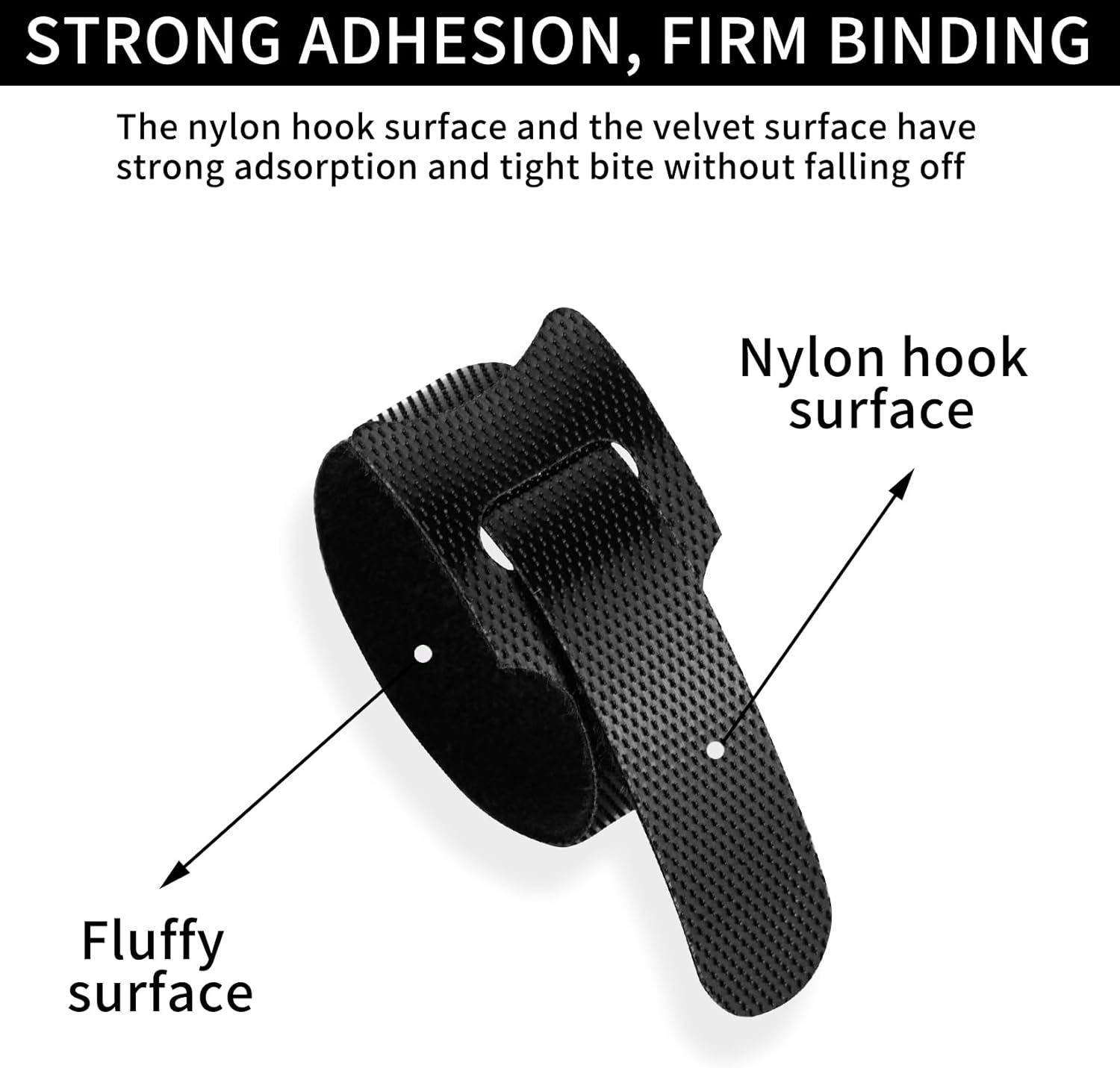 120 Pack 6 Inch Reusable Hook and Loop Cable Ties, Black Cord Organizer Straps for Cable Management Under Desk, PC and Home Office Wire Ties