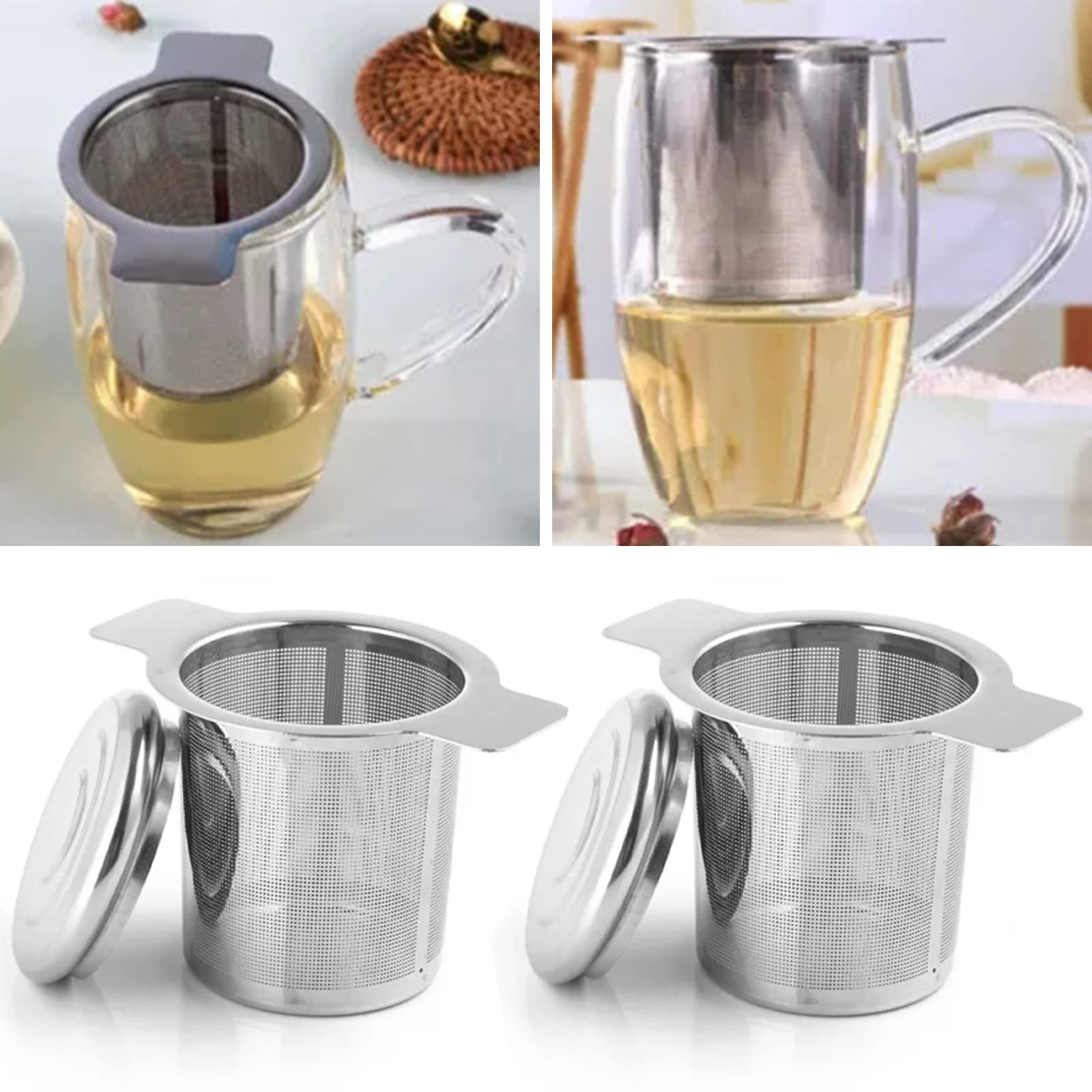 Colino Da Tè In Acciaio Inox 304 - 2 Pezzi, Riutilizzabile, Con Manico - Foto 10