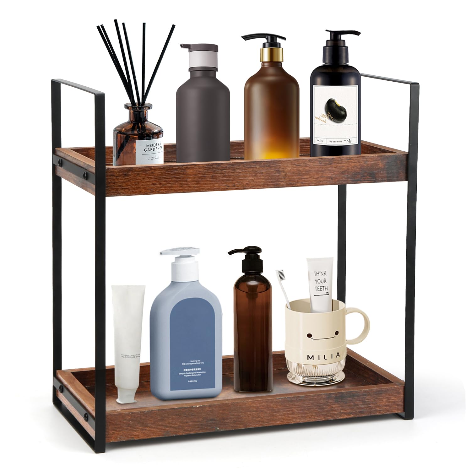 MUCOOS Standregal Badezimmer Organizer, Feuchtigkeitsgeschüt