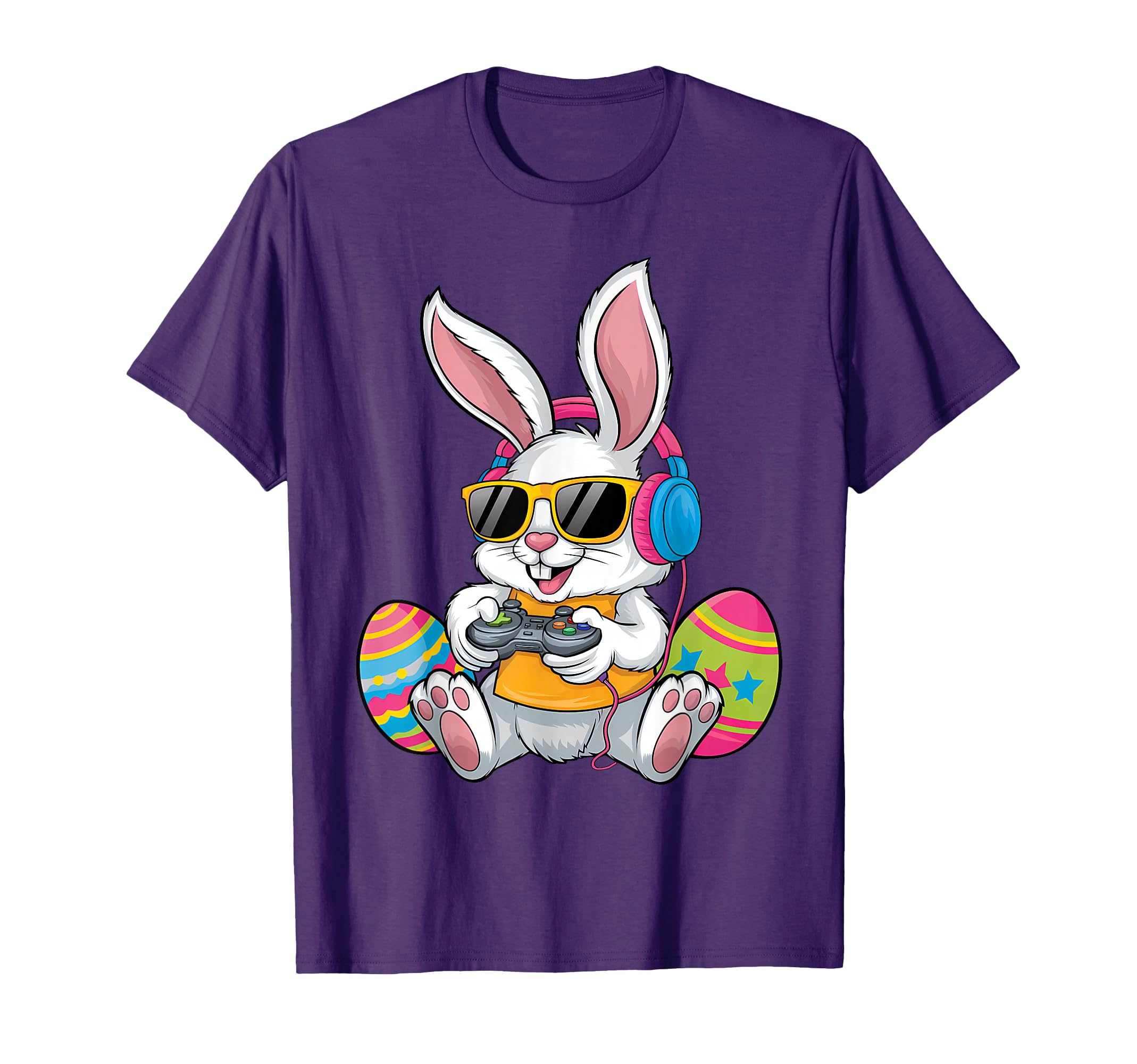 Easter Day Rabbit Gamer Funny Video Games Boys Kids Bunny T-Shirt