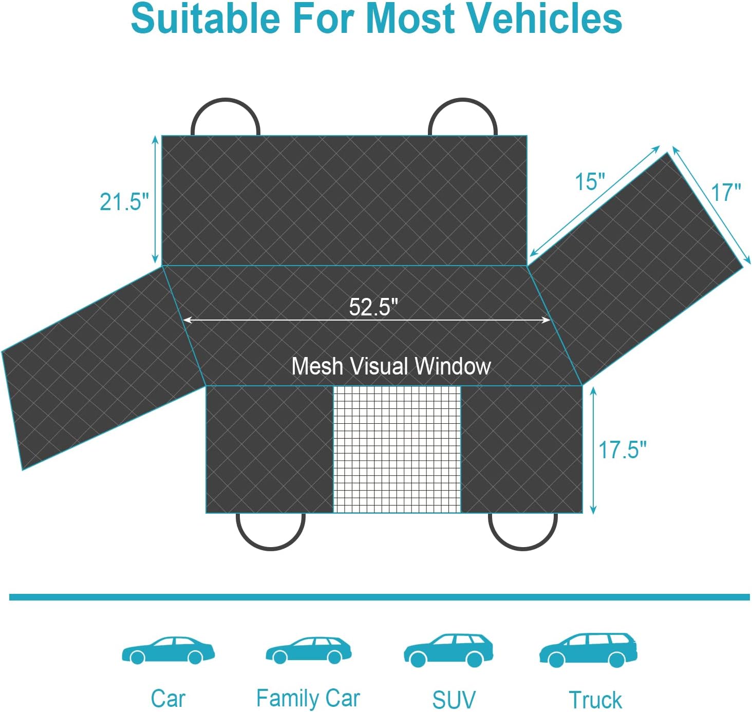 NPET Pet Car Seat Cover Protector (Standard)