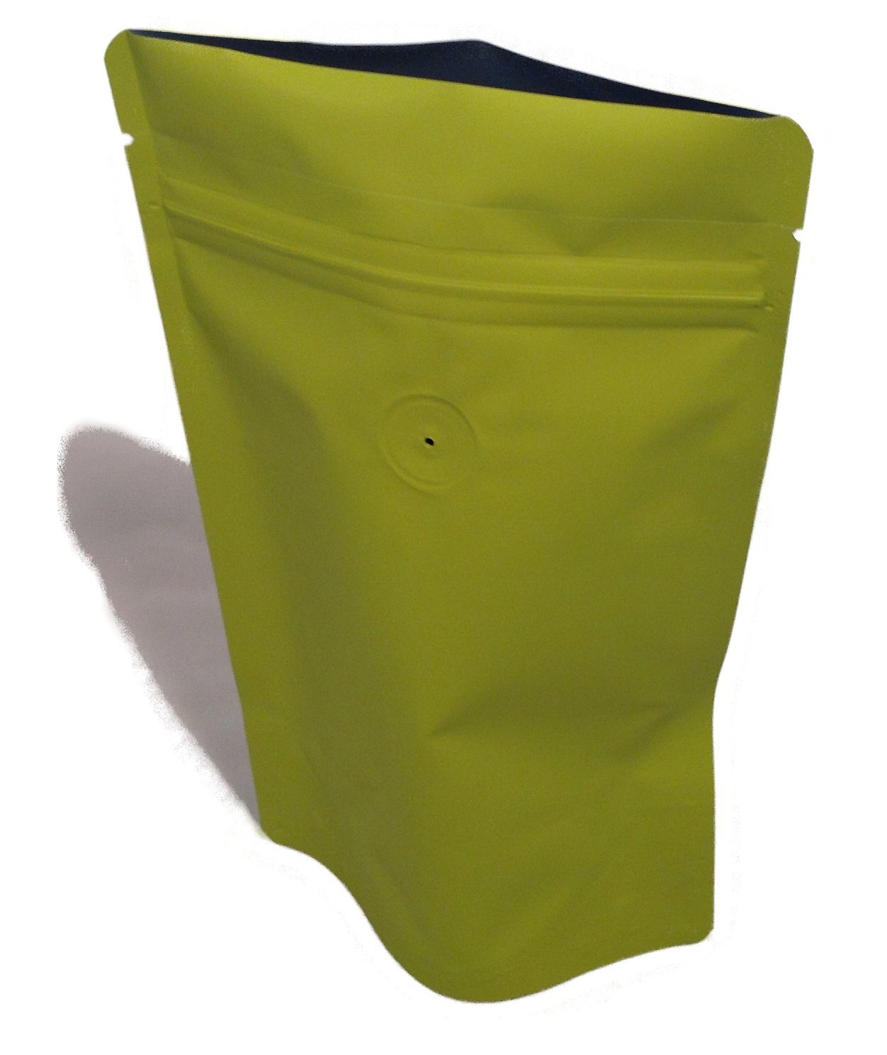 StockBagDepot High Barrier Coffee Bags Pouches w/Valve 4oz (25,Matte Green)