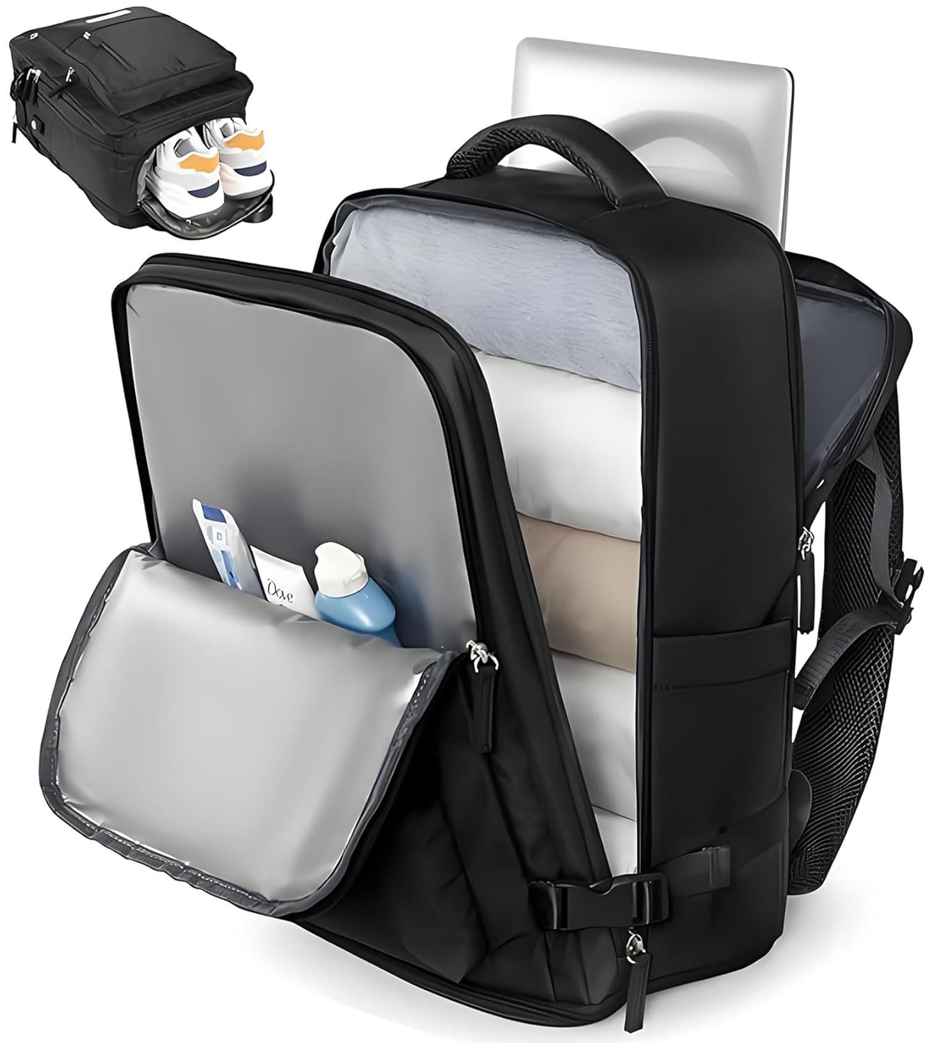 Romantic Crown Mochila de Viagem Expansivel Avião Grande Feminina,Mochila Executiva Masculina Impermeável Reforçada para Notebook,Casual Esportes Hiking Escola Presente