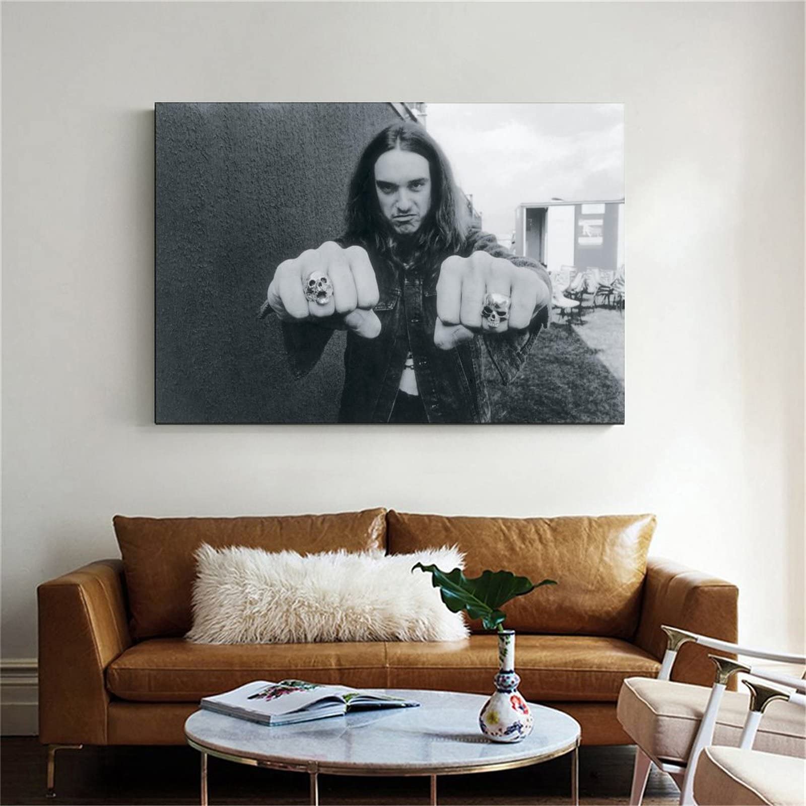 Poster Stampa Tela Cliff Burton 20x30 Cm, Decorazione Parete Impermeabile, Staccabile E Senza Residui, Per Bagno E Cucina
