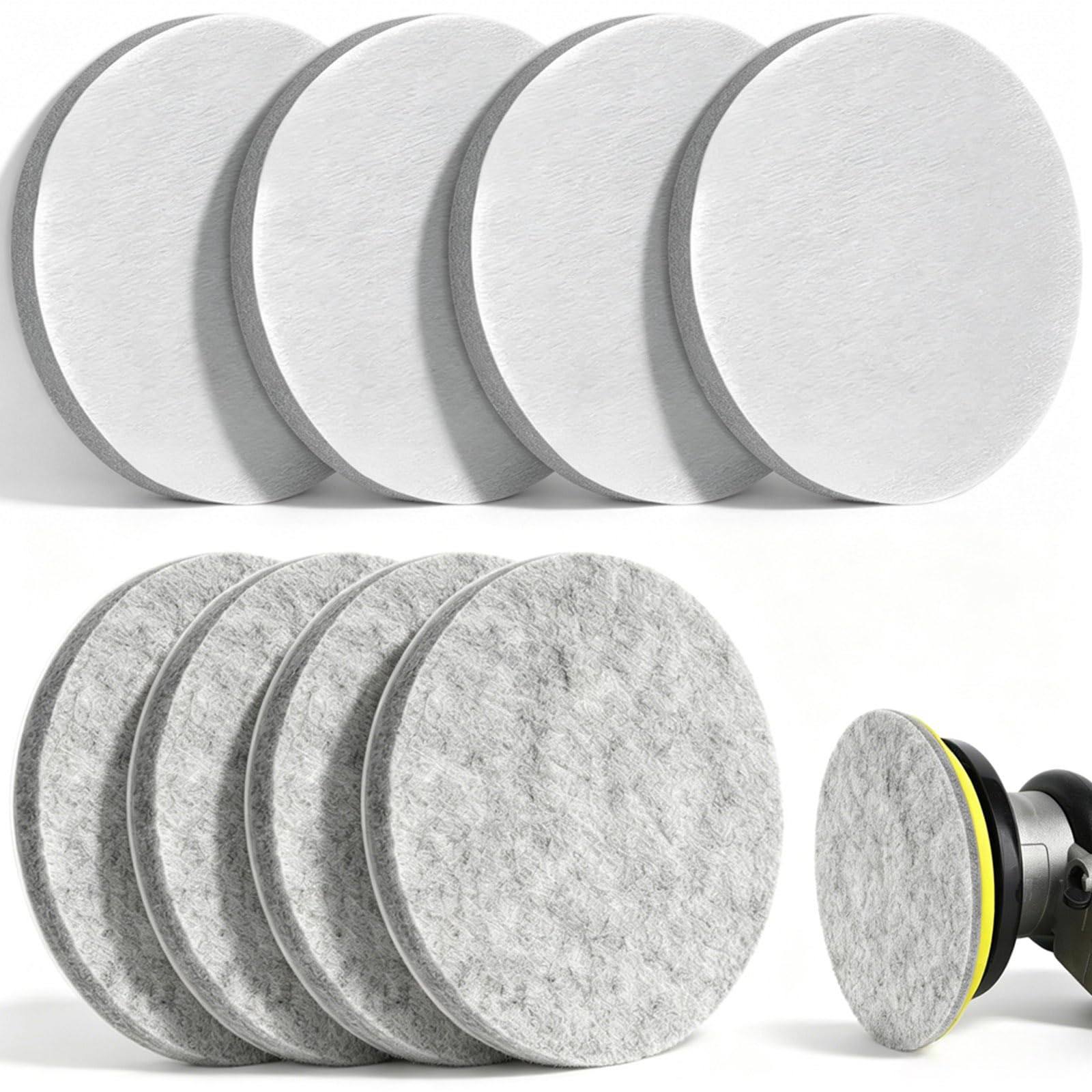 Disque a Polir 125mm Ponceuse Polissage Voiture Souple Lavable Compatible Bosch Festool Metabo Mirka FLEX