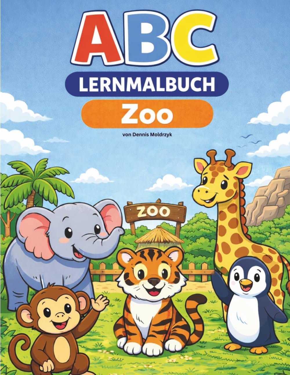 ABC-Lernmalbuch - Zoo: Spielerisch das Alphabet lernen - von A bis Z zum Ausmalen