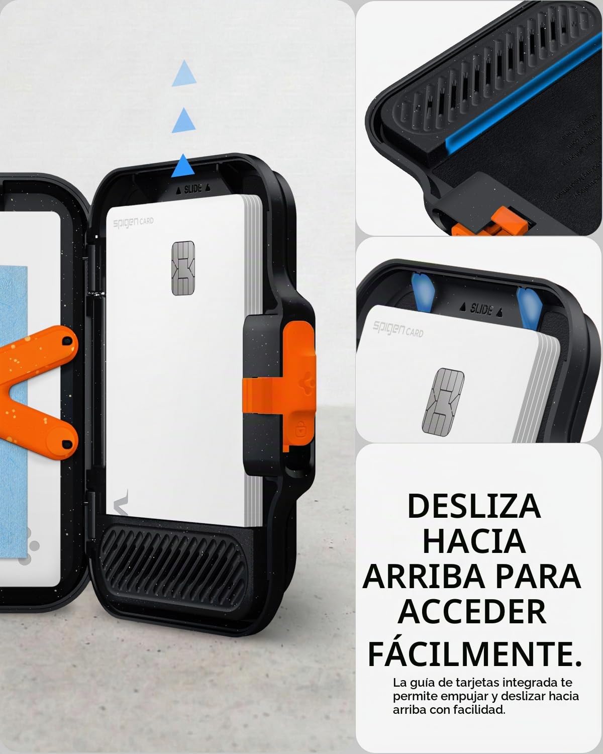 Spigen Cartera Magsafe TinTap MagFit+ Tarjetero Magnético con Sistema de Bloqueo Compatible con iPhone 17/16/15/14/13/12 Magsafe Wallet