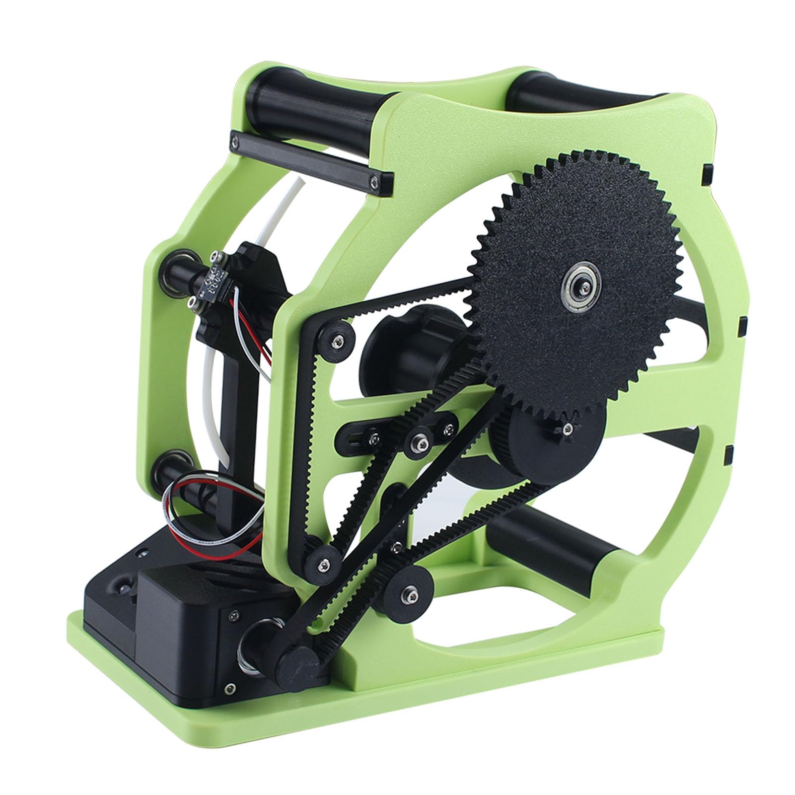 Fafeicy 3D-Drucker-Filament-Respooler, Doppellagiger Elektrischer Spulenwickler für PLA, PETG, ABS, TPU, Nylon, Grün, für 3D-Druck, Hobbyisten, Werkstatt, Heimgebrauch, 1 Packung