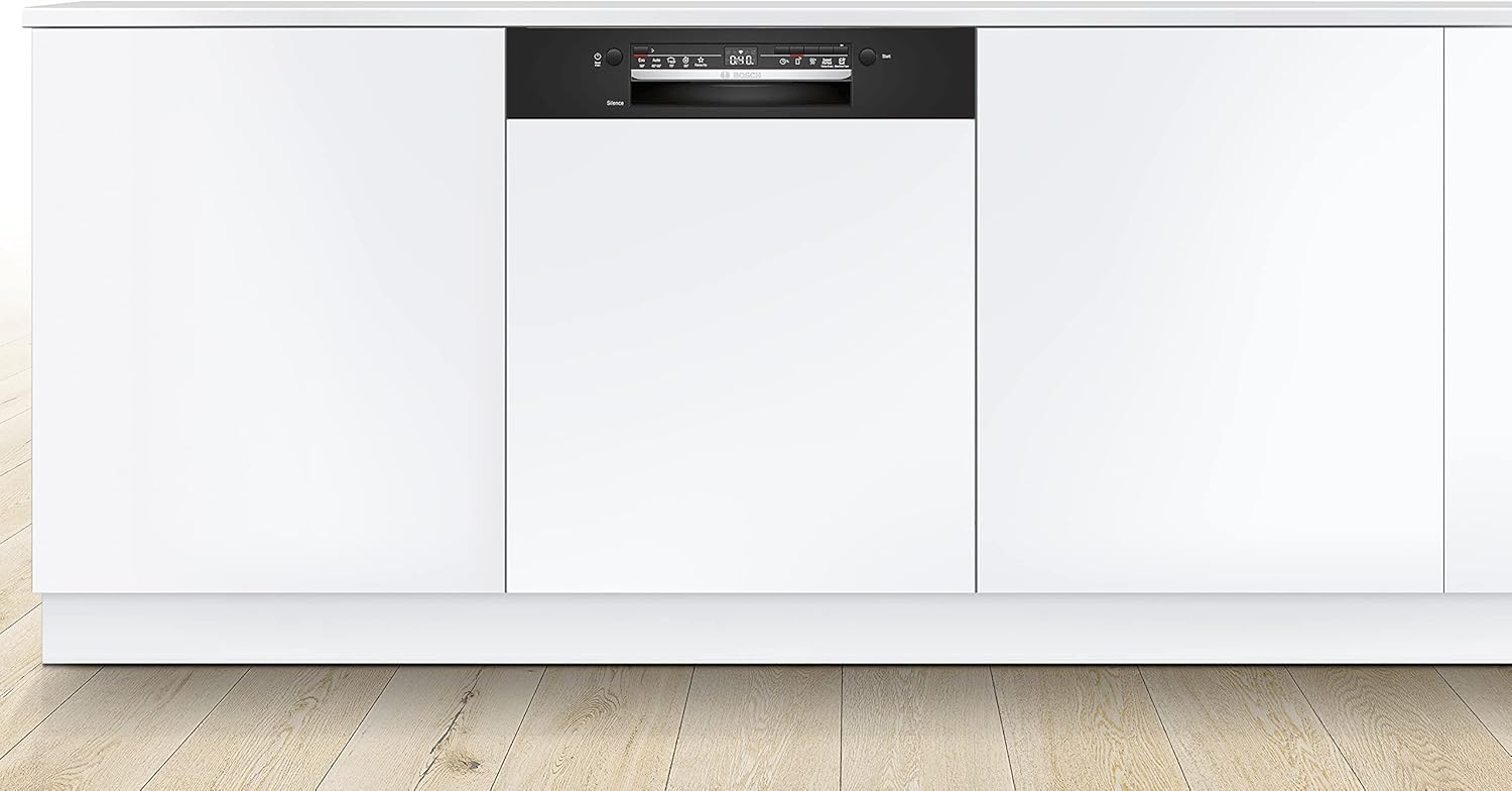 Bosch Elettrodomestici SMI2ITS33E Serie 2, Lavastoviglie integrabile, 60 cm, acciaio inox [Classe di efficienza energetica E]