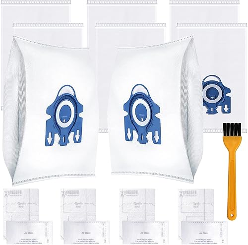 Bolsas 3D Airclean para aspiradora Miele GN 8 bolsas Miele Classic C1, Complete C1, Complete C2, Complete C3, S227 S240, S270, S400, S2, S5, S8