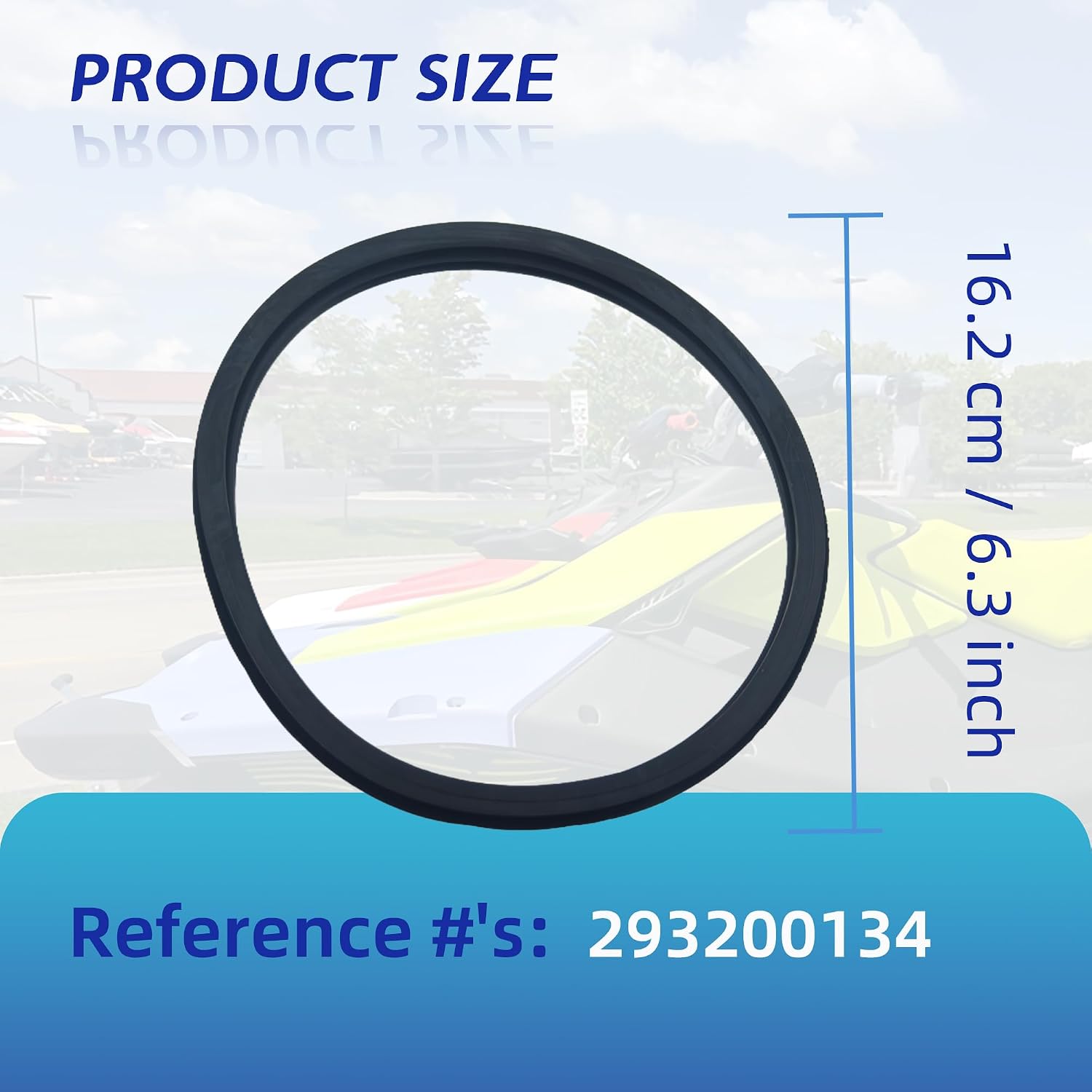 For Sea-Doo Neoprene Seal Compatible with Sea-Doo Spark 900 Spark Trixx 2014-2018,For seadoo spark wear ring Seal#293200134