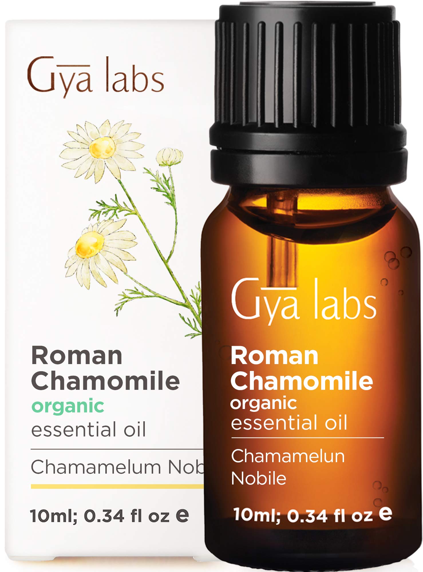 Organic Roman Chamomile Essential Oil - A Soothing Touch For Aching Muscles (10ml) - 100% Pure Therapeutic Grade Organic Chamomile Oil