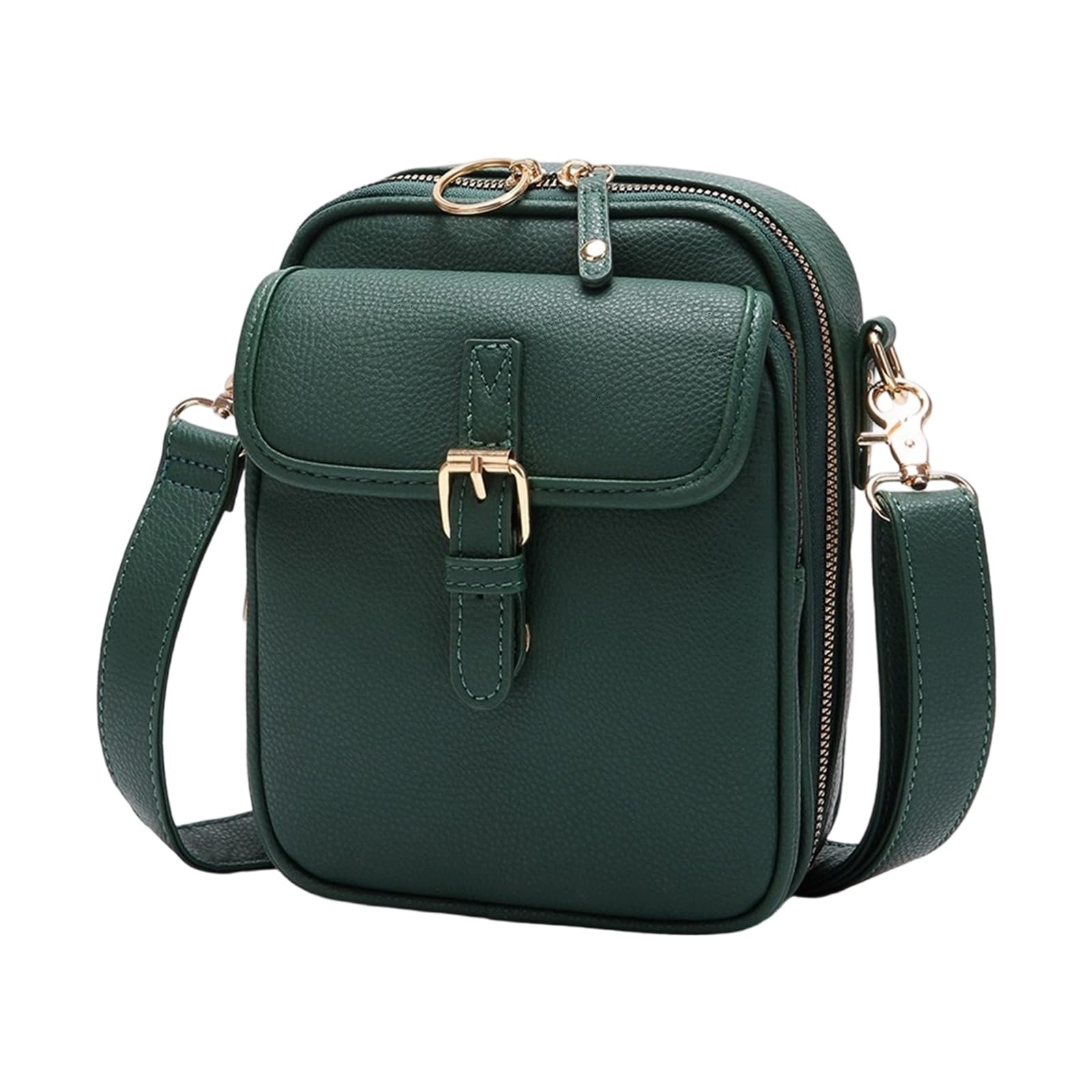 Borsa a tracolla con tracolla regolabile Porta carte Portafoglio Borsa per telefono in pelle PU Borsa per donna Borsa a tracolla antifurto essenziale da viaggio