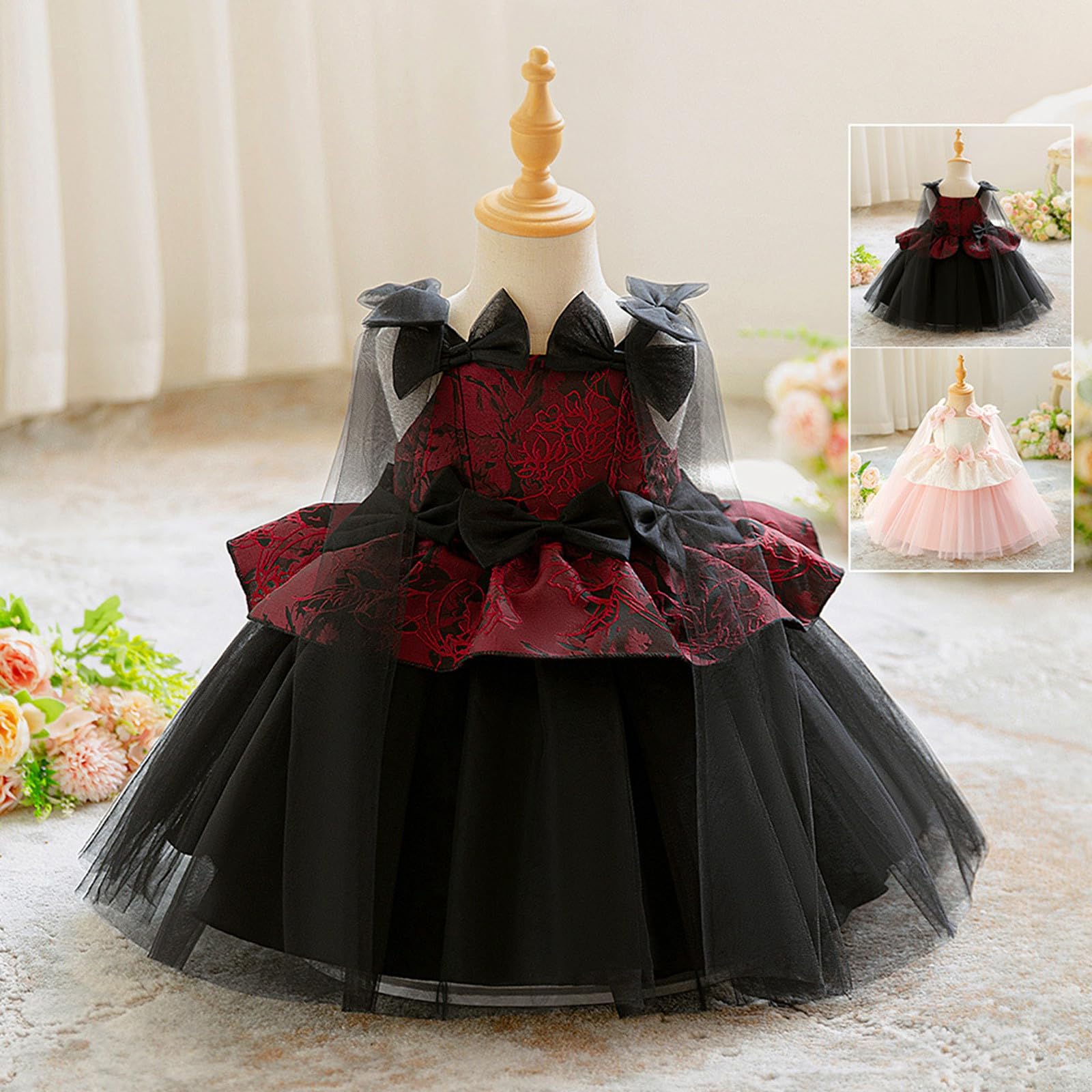 Genérico Disfraz Halloween NiñA 4-5 AñOs - Vestidos para niñas, vestido con capa y tela de satén para niñas, atuendo de fiesta, perfecto para uso diario, ideal para edades de 3 a 8 años