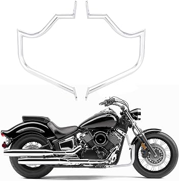 Engine Guard Crash Bar for Yamaha Dragstar XVS1100 | High-Tensile Steel Construction, Full Coverage Protection, Direct Bolt-On, Triple-Layer Chrome Plating for Anti-Rust & Durability