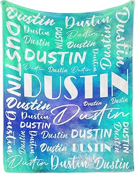 Name Blanket Personalized Name Blanket Customized Blanket with Name Text for Adult Kid Birthday Christmas Mothers Fathers Valentines Day Gift