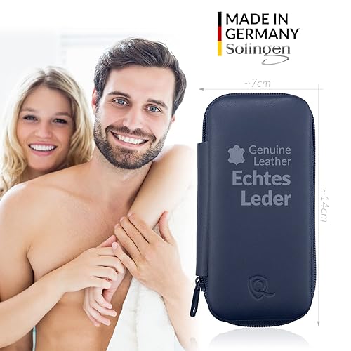 Miniatura 3 de marQus Set de manicura Solingen Hecho en Alemania - Juego exclusivo de cortaúñas de 7 piezas de acero inoxidable con estuche de piel auténtica,