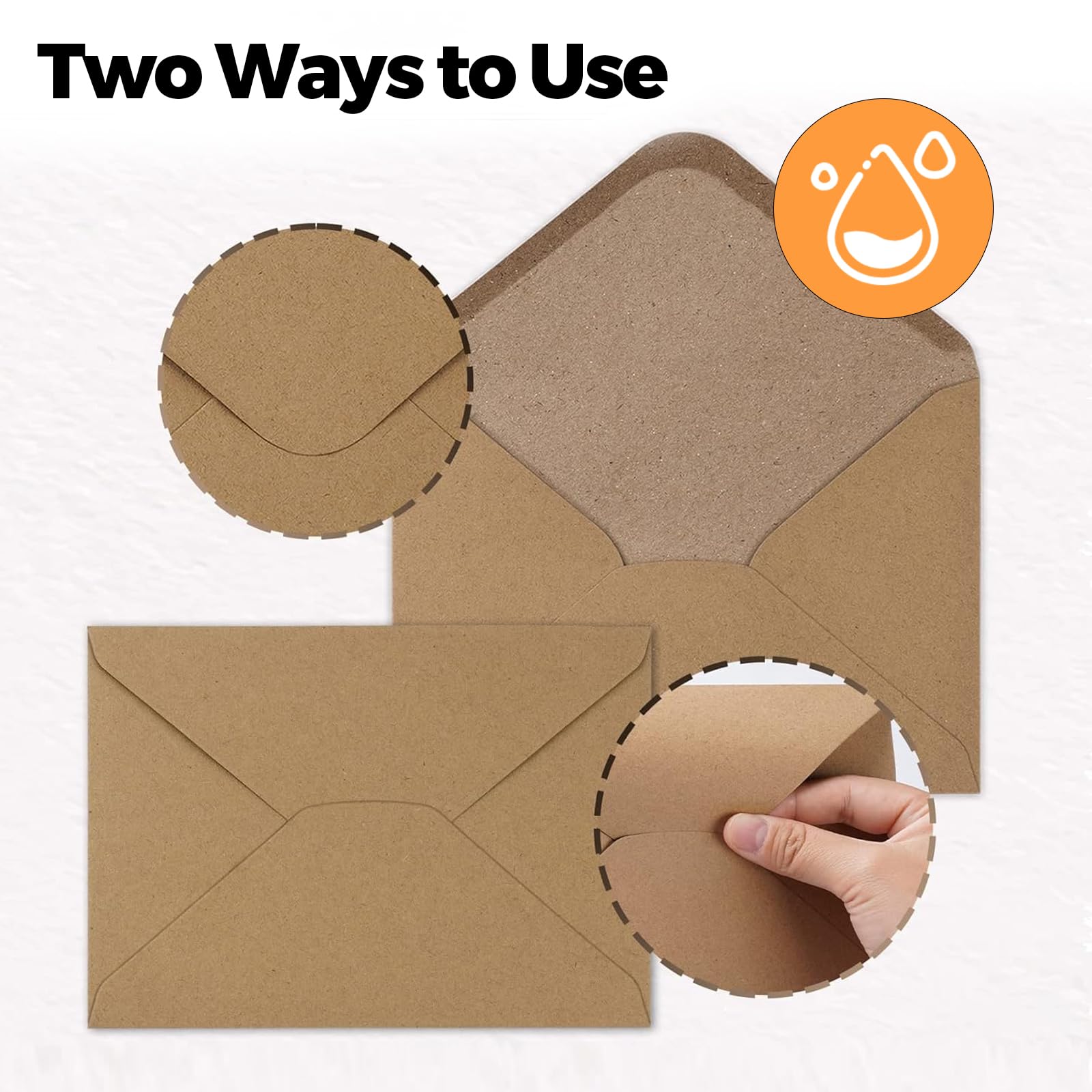 Enveloppes Kraft DIN C6 162x114 mm 25 pièces