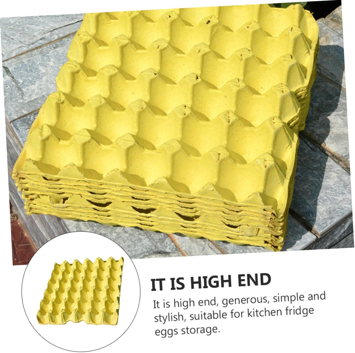 LIFKOME 10Pcs Egg Storage Racks for Refrigerator Durable Egg Organizers for Kitchen Use