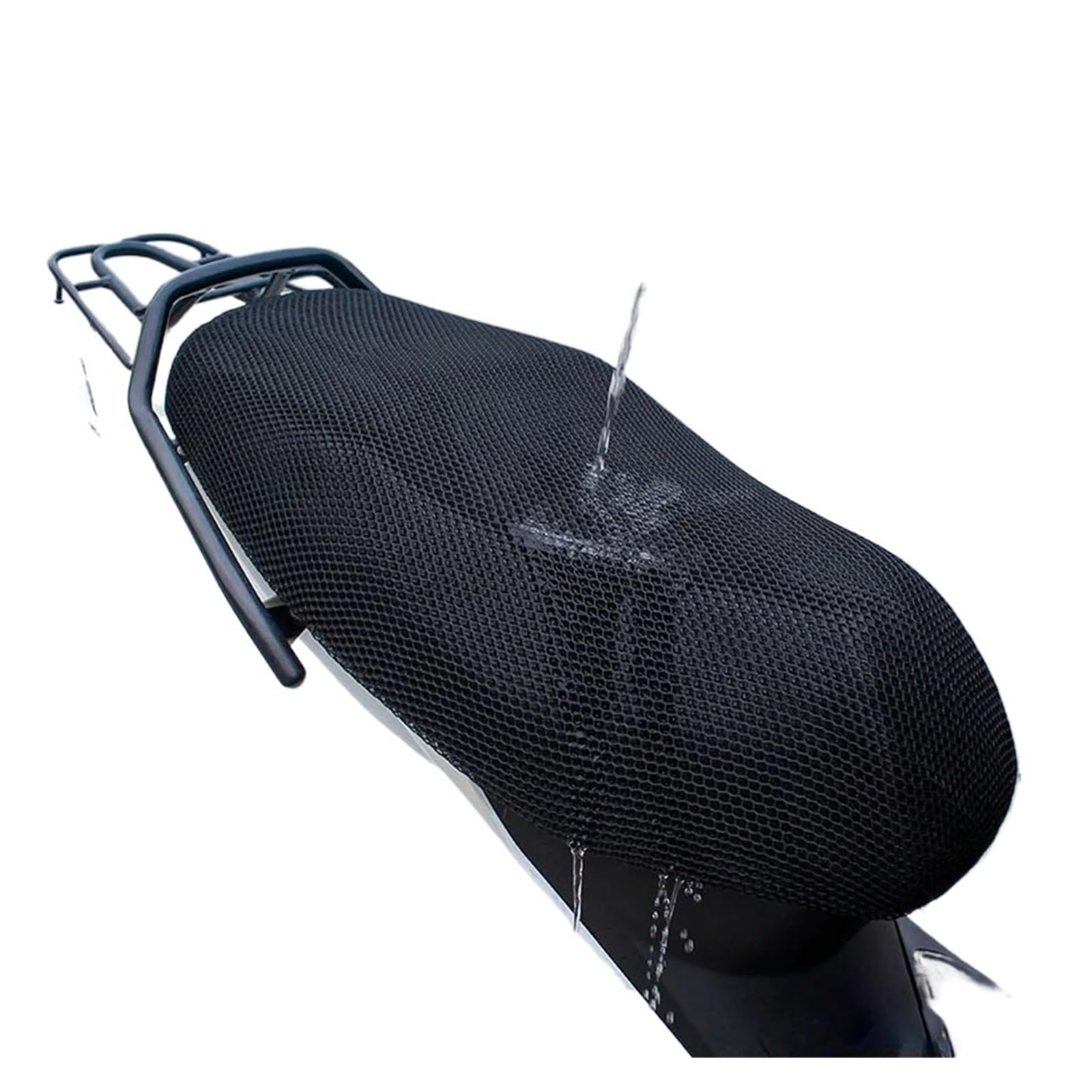 Coprisedili per moto Per Moto in Per rete 3D traspirante per coprisedile antiscivolo per quattro stagioni per scooter per cuscino coprisedili(L-73x47cm)