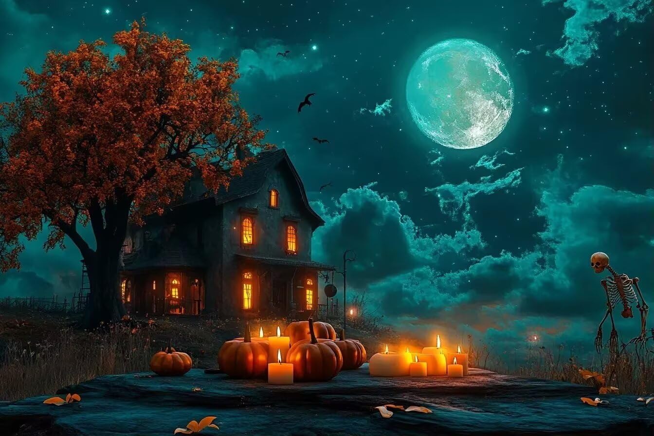 Jigsaw Puzzle 200 Pieces for Adults and Friends - Scary House Jigsaw Puzzle - Halloween Jigsaw Puzzles, Puzzle Gifts, Home Decor Wall Decoration