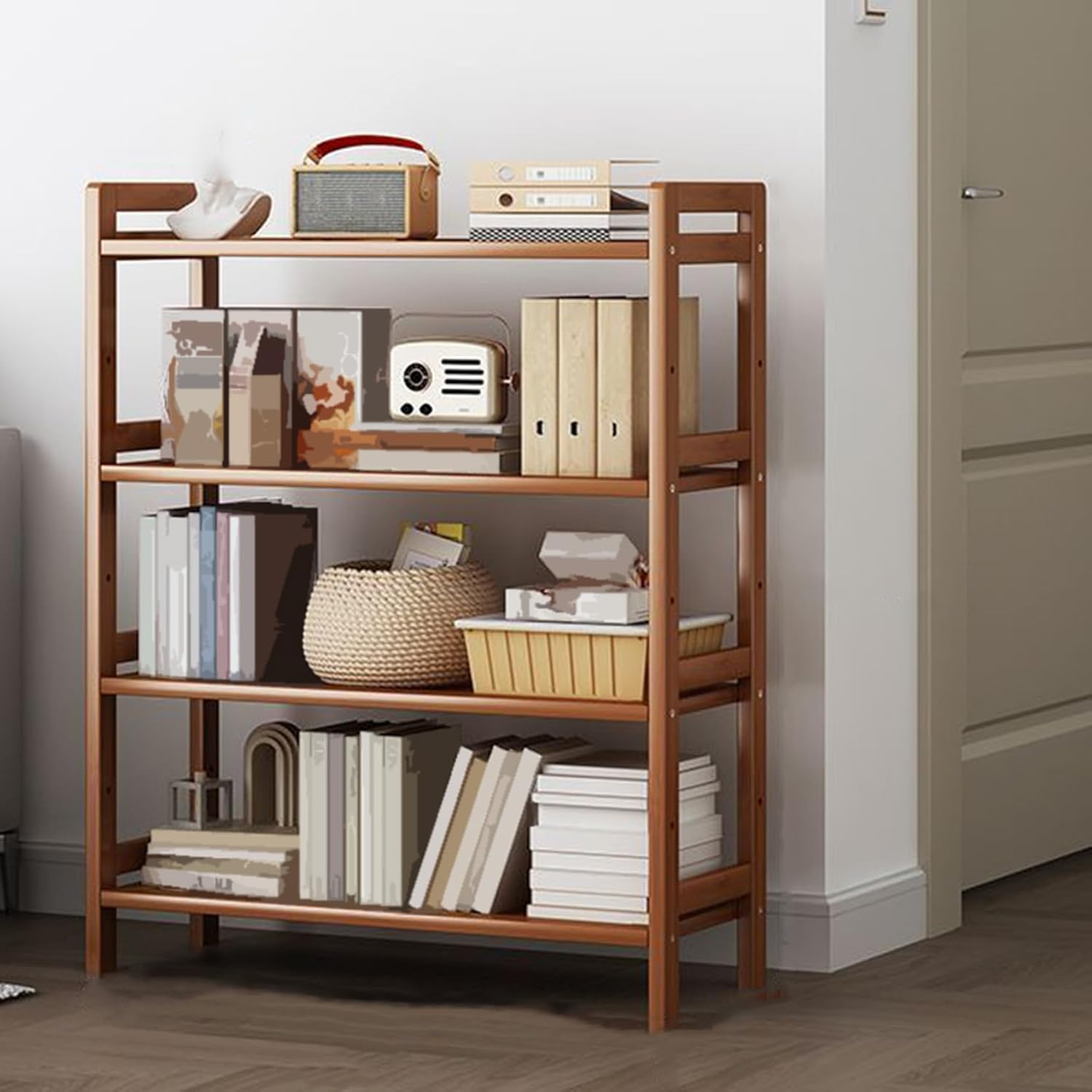 [SDS] 収納ラック 収納棚 茶棚 茶キャビネッ ディスプレイ棚 竹製 組立簡単 省スペース 収納便利 茶器収納棚 小物/雑貨収納