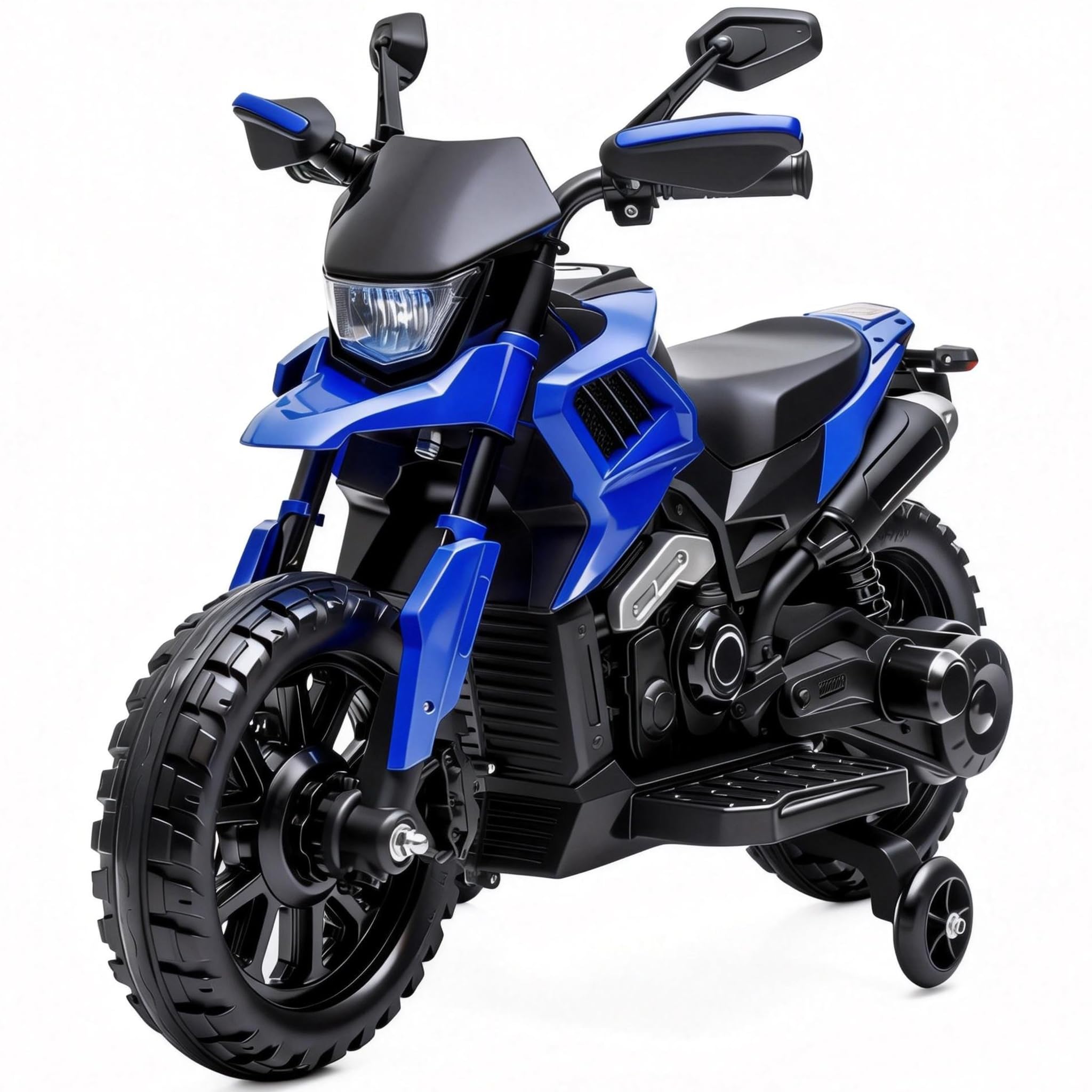 Moto Electrique Enfant 6V pour 3 à 6 Ans sans Télécommande Batterie 6V4Ah Phares Musique Klaxon Moto électrique Stable avec roulettes Dimensions 85 x 58 x 42 cm Norme CE