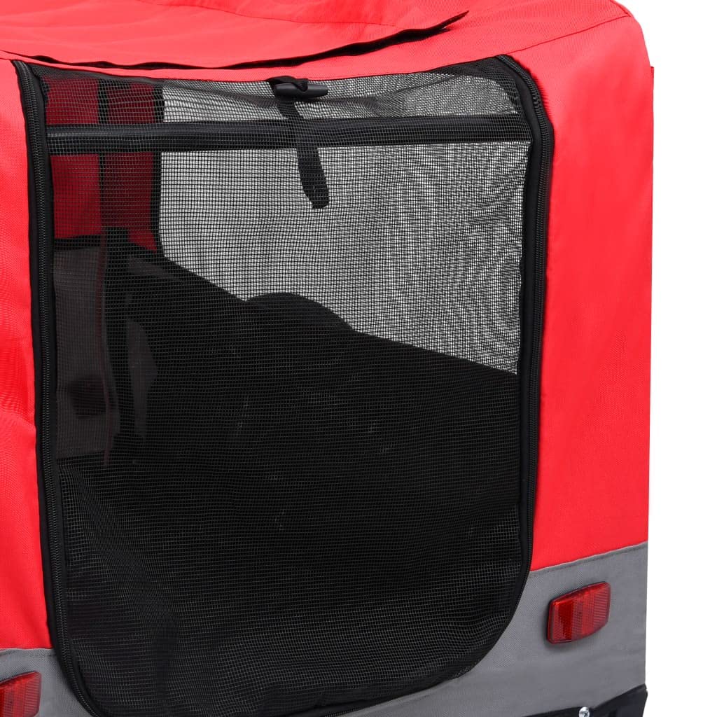 vidaXL 2-in-1 Fahrradanhänger Hunde Buggy Hundefahrradanhänger Hundetransporter