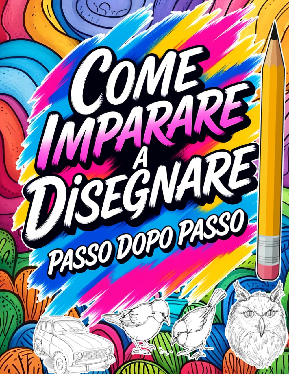 Come Imparare a Disegnare Passo Dopo Passo: Libro di Disegno Passo Dopo Passo per Principianti con 50 Disegni Guidati | Quaderno di Esercizi in ... per Bambini dai 10 Anni, Adolescenti e Adulti