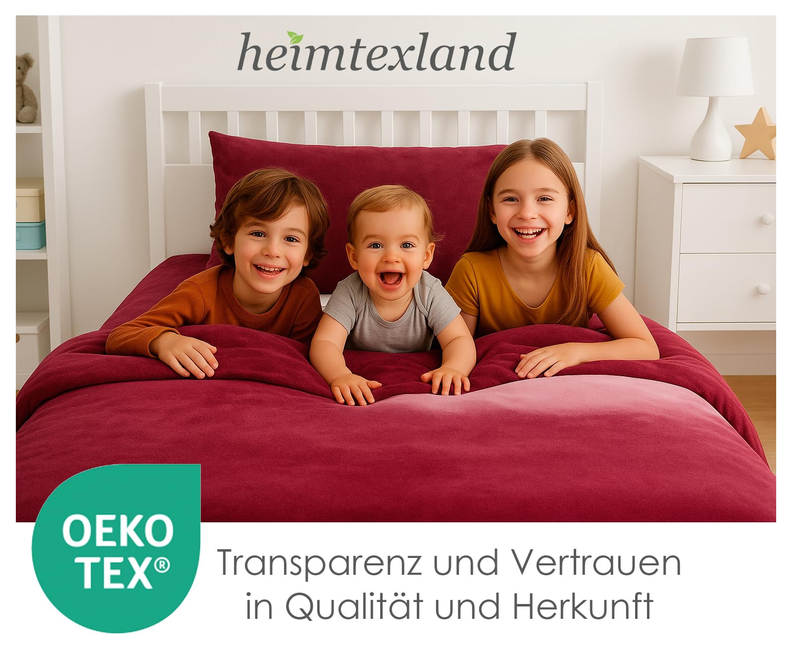 heimtexland Winter Bettwäsche Cord kuschelig weich warm Cashmere Touch Wende Bettbezug Set 80x80 I 155x220 Super Soft temperaturausgleichend atmungsaktiv Oeko-TEX Teddy Plüsch Kord Typ768 Taupe