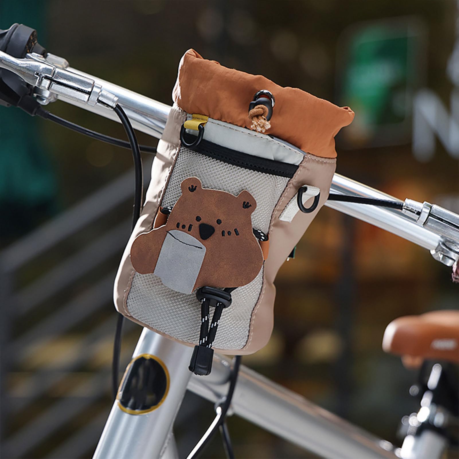 Portaborraccia da Bici Impermeabile stabile sacca da 1.3L | Portaborraccia da Moto per Ciclismo Escursionismo Campeggio Mountain Bici Gara Fitness Sport Viaggi Outdoor Scooter Sedia a