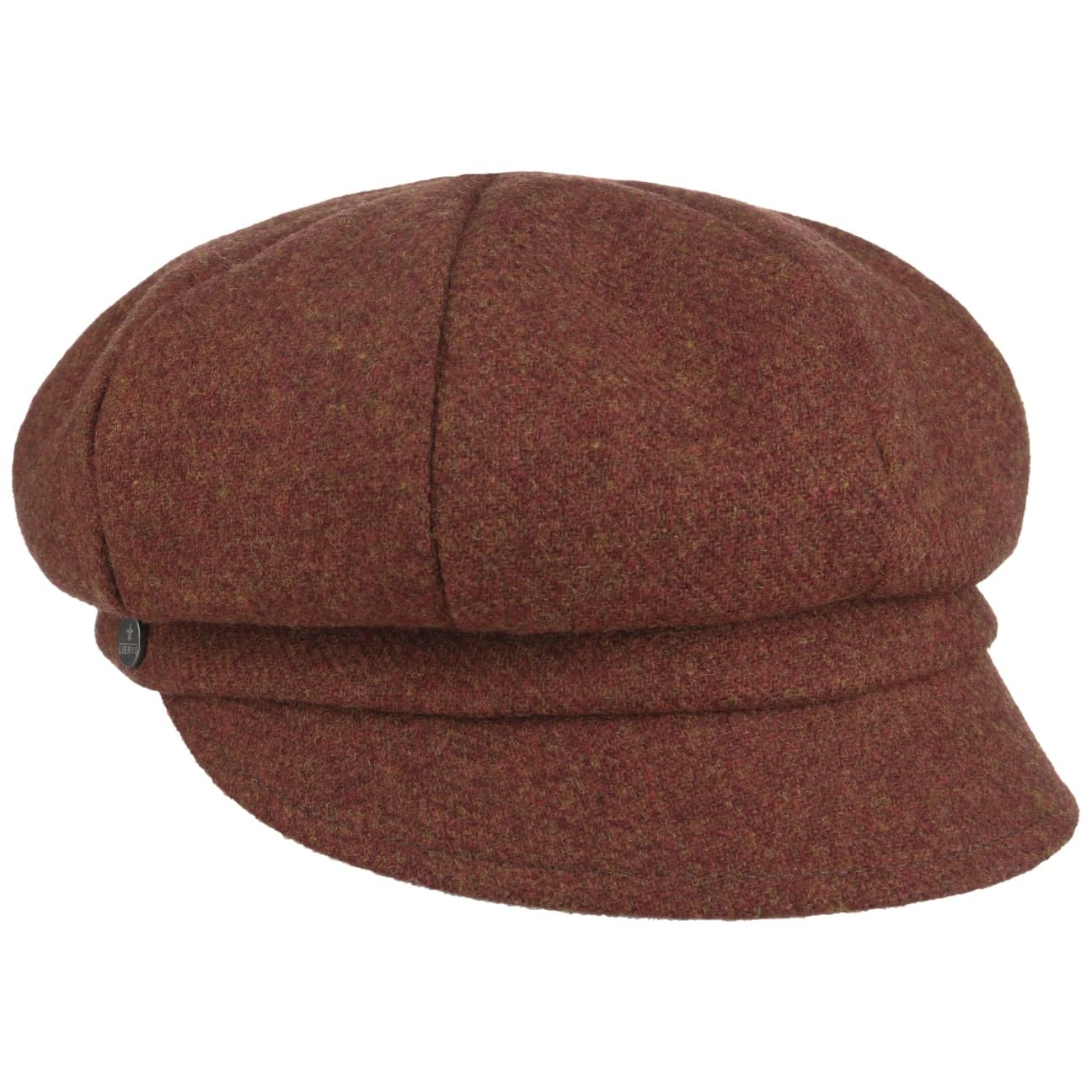 Lierys Girls Rust Shetland Wool Newsboy Cap By
